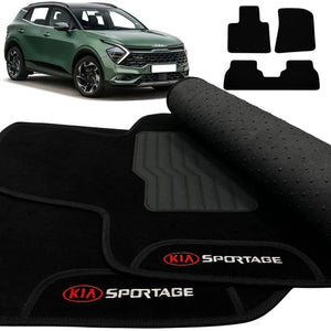TAPETE CARPETE SPORTAGE 2016 A 2024 BORDADO 3 PEÇAS