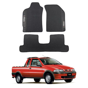 TAPETE BORRACHA PREMIUM STRADA 1999 A 2012 (CABINE DUPLA) - Exclusive