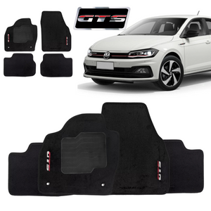 TAPETES CARPETE VOLKSWAGEN VIRTUS GTS 2018 A 2022 5 PEÇAS - Exclusive