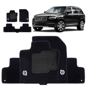 TAPETE CARPETE VOLVO XC90 2016 A 2022 PRETO 4 PEÇAS - Exclusive