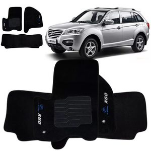 TAPETE CARPETE LIFAN X60 2011 A 2017 PRETO 4 PEÇAS