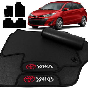 TAPETE BORRACHA PREMIUM YARIS HATCH 2018 A 2025 3 PEÇAS