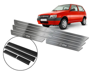 SOLEIRA AÇO INOX PURO FIAT UNO 4 PORTAS