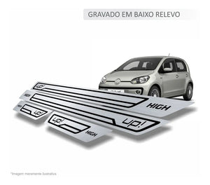 SOLEIRA AÇO INOX PREMIUM VW VOLKSWAGEN UP HIGH