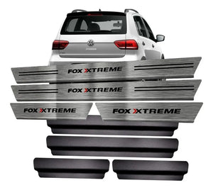 SOLEIRA AÇO INOX COM DOBRA PREMIUM VOLKSWAGEN FOX XTREME 2018 A 2021