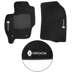 TAPETE RENAULT OROCH 2020 A 2023 PRETO 5 PEÇAS - Gold Brasil Parts