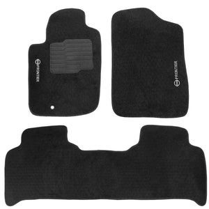 TAPETE NISSAN FRONTIER 2008 A 2016 CABINE DUPLA PRETO 3 PEÇAS - Gold Brasil Parts