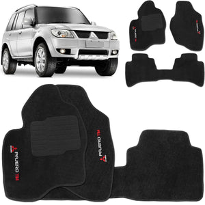 TAPETE MITSUBISHI PAJERO TR4 2000 A 2014 PRETO 3 PEÇAS - Gold Brasil Parts