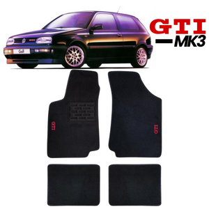 TAPETE CARPETE GOLF GTI MK3 1991 A 1999 BORDADO - Exclusive 