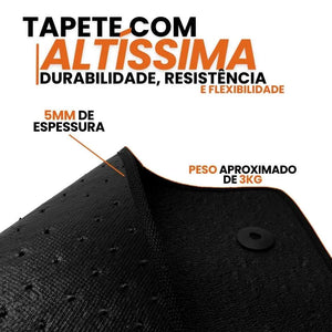 TAPETE BORRACHA TAG INOX CROONOS 2019 A 2024 4 PEÇAS