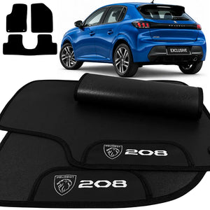 TAPETES BORRACHA PREMIUM PEUGEOT 208 2013 A 2020 3 PEÇAS