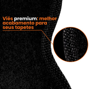 TAPETES CARPETE PRETO MOTORS J2 5 PECAS