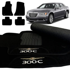 TAPETES CARPETE 300C 2004 A 2015 PRETO 4 PEÇAS