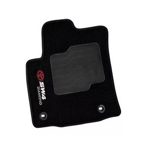 TAPETE CARPETE SW4 DIAMOND PRETO 3 PEÇAS - Exclusive 