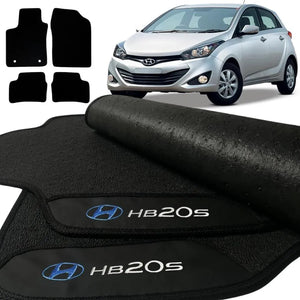 TAPETE BORRACHA PREMIUM HB20s 2012 A 2019 4 PEÇAS