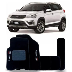 TAPETE CARPETE TIGGO 2 2006 A 2017 5 PEÇAS - Exclusive 