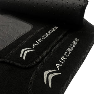TAPETE CARPETE CITROEN AIRCROSS 2010 A 2020 PRETO 4 PEÇAS - Exclusive 