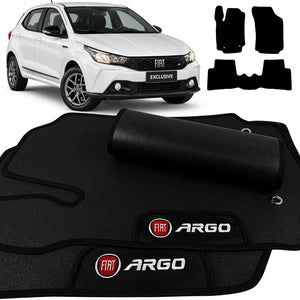 TAPETES BORRACHA PREMIUM ARGO 2018 A 2026 3 PEÇAS