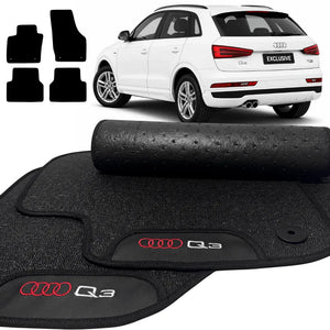 TAPETES BORRACHA PREMIUM AUDI Q3 2011 A 2018 4 PEÇAS