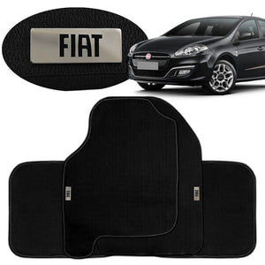 TAPETE BORRACHA TAG INOX BRAVO 2011 A 2016 4 PEÇAS