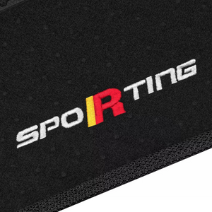 TAPETE CARPETE BRAVO SPORTING 2011 A 2015 C/ EXTINTOR PRETO 4 PEÇAS - Exclusive 