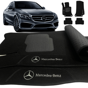 TAPETE CARPETE MERCEDES C180, C200 E C250 2014 A 2019 4 PEÇAS - Exclusive 