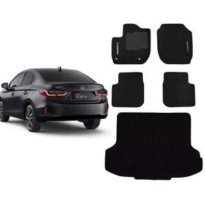 KIT TAPETES CARPETE PORTA MALAS + INTERNOS CITY 2022 A 2024 - Exclusive 