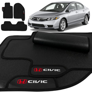 TAPETES BORRACHA PREMIUM CIVIC 2007 A 2011 3 PEÇAS