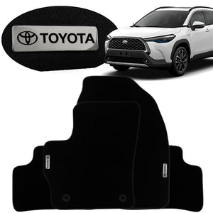 TAPETE BORRACHA TAG INOX COROLLA CROSS 4 PEÇAS