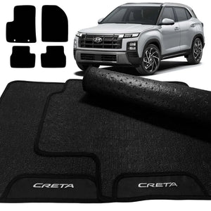 TAPETES BORRACHA PREMIUM HYUNDAI CRETA 2022 A 2026 4 PEÇAS