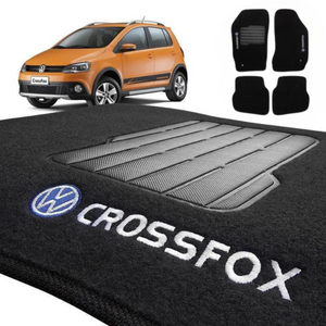 TAPETE CARPETE CROSSFOX 2004 A 2013 BORDADO 5 PEÇAS