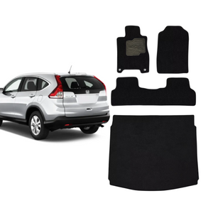 KIT TAPETES CARPETE PORTA MALAS + INTERNOS CR-V 2012 A 2018 - Exclusive 