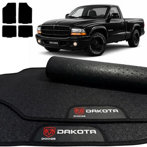 TAPETES BORRACHA PREMIUM DODGE DAKOTA 1998 A 2001 4 PEÇAS