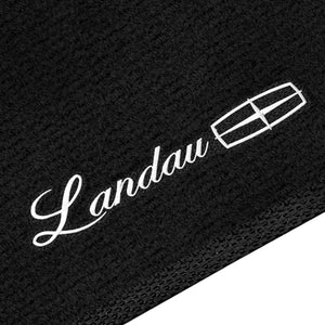 TAPETES CARPETE PRETO DIANTEIRO PARA LANDAU GALAXIE DIANTEIROS  2 PECAS