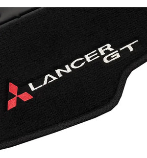 TAPETES CARPETE PRETO LANCER GT 2007 A 2019 4 PEÇAS