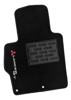 TAPETES CARPETE PRETO LANCER GT 2007 A 2019 4 PEÇAS