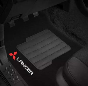 TAPETE MITSUBISHI LANCER 2008 A 2018 PRETO 4 PEÇAS - Gold Brasil Parts