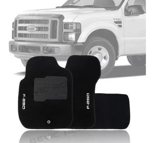TAPETE FORD F-250 PRETO BORDADO 3 PEÇAS - Gold Brasil Parts