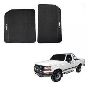 TAPETE FORD F-1000 PRETO BORDADO 2 PEÇAS - Gold Brasil Parts