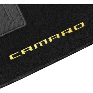 TAPETES CARPETE PRETO CAMARO 2010 A 2015 4 PECAS