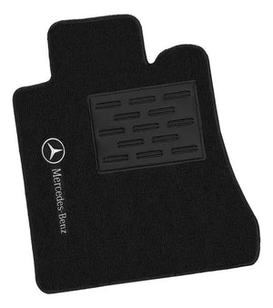 TAPETES CARPETE PRETO SL600 R129 DIANTEIROS 1989 A 2002 2 PECAS