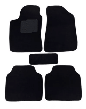 TAPETE AZERA 2005 A 2011 PRETO BORDADO 5 PEÇAS - Gold Brasil Parts