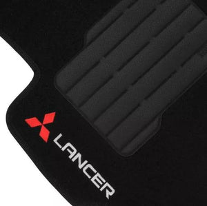 TAPETE MITSUBISHI LANCER 2008 A 2018 PRETO 4 PEÇAS - Gold Brasil Parts