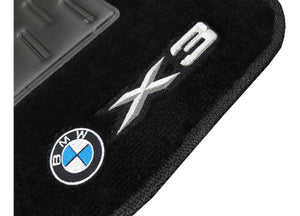 TAPETES CARPETE PRETO BMW X3 2021 A 2022 4 PECAS