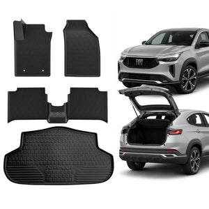 KIT TAPETE BANDEJA INTERNOS + PORTA MALAS FASTBACK 2022 A 2026