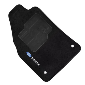 TAPETE CARPETE FIESTA ROCAM 2000 A 2014 PRETO 4 PEÇAS - Exclusive 