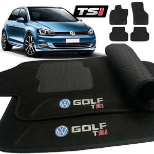 TAPETE CARPETE GOLF TSI  2014 A 2022 4 PRETO PEÇAS