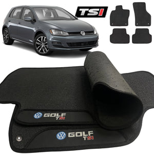TAPETE BORRACHA PREMIUM GOLF TSI 2014 A 2022 4 PEÇAS - Exclusive 