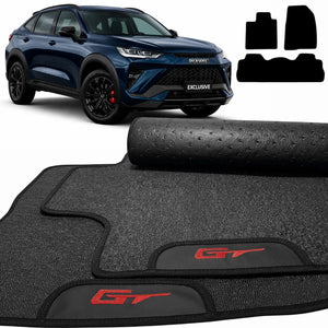 TAPETES BORRACHA PREMIUM HAVAL H6 GT 2023 A 2025 3 PEÇAS