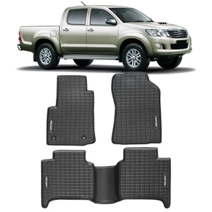 TAPETE TIPO BANDEJA PREMIUM HILUX 2006 A 2015 JOGO COMPLETO